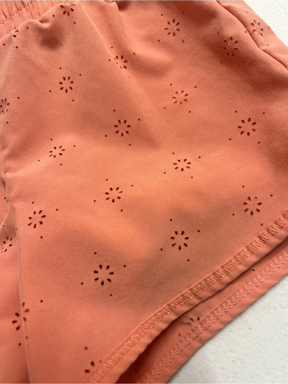 90 Degree By Reflex Coral Eyelet Elastic-Waist Girls' Shorts